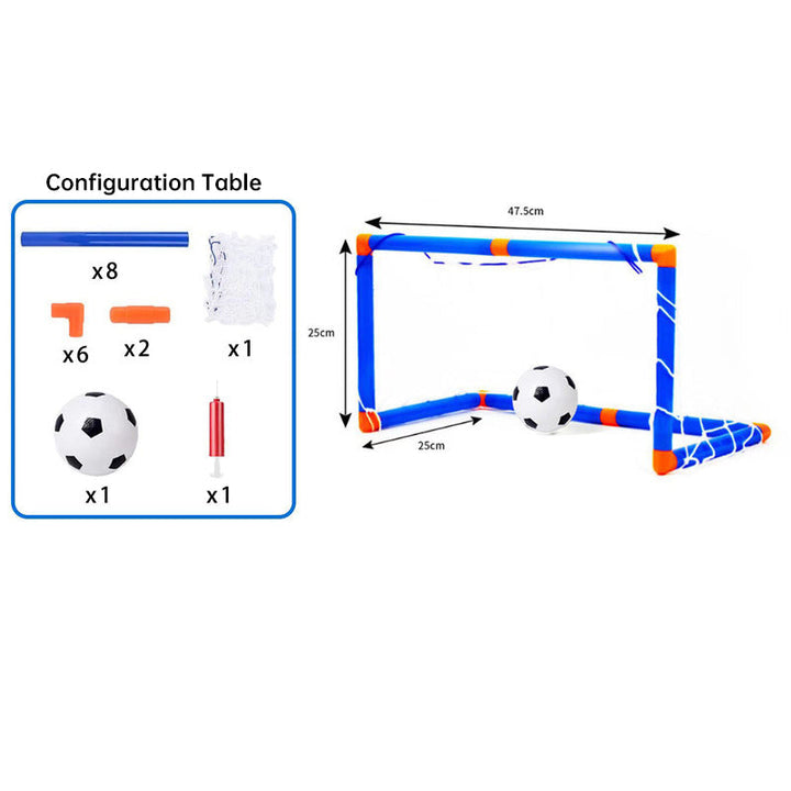 Foldable Kids Soccer Goal Set for Indoor Outdoor Play