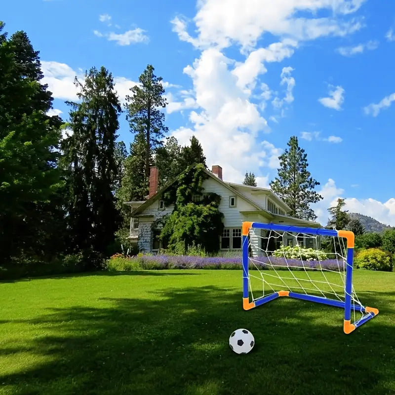 Foldable Kids Soccer Goal Set for Indoor Outdoor Play