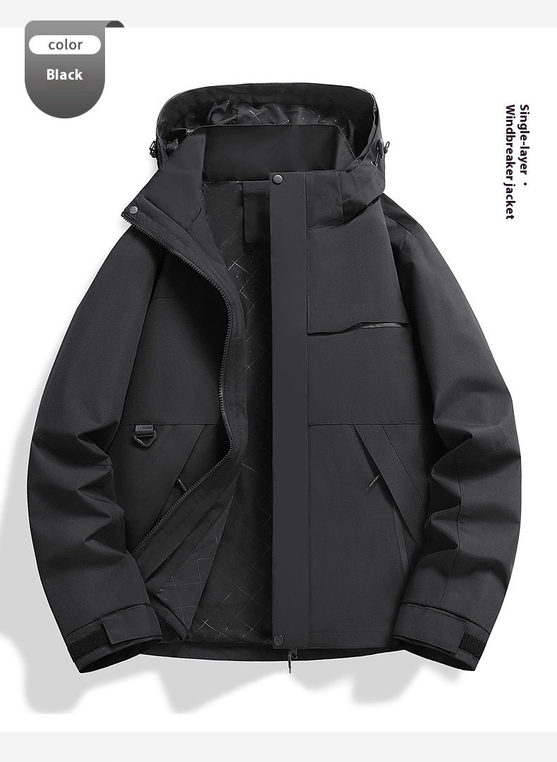 Windproof Waterproof Shell Jacket for Cycling and Outdoor Sports