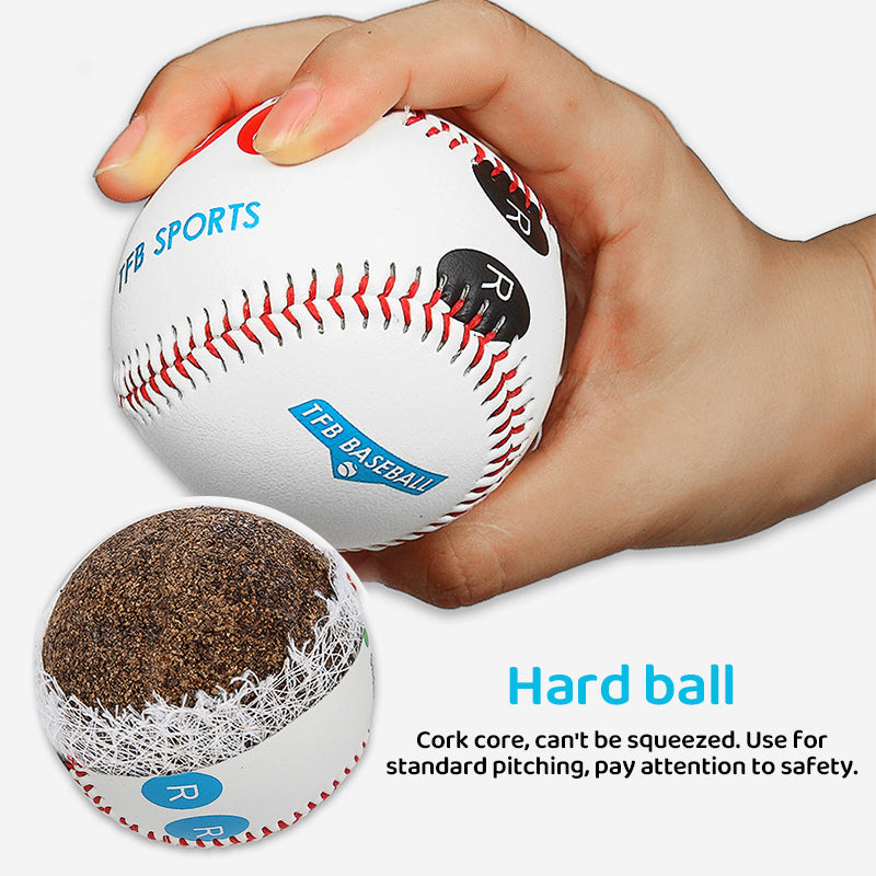 Competition Training Baseball with Finger Markers for Pitching Practice