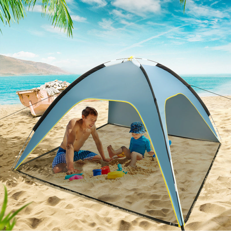 Quick Open Beach Tent with Sun Shade and Ventilation