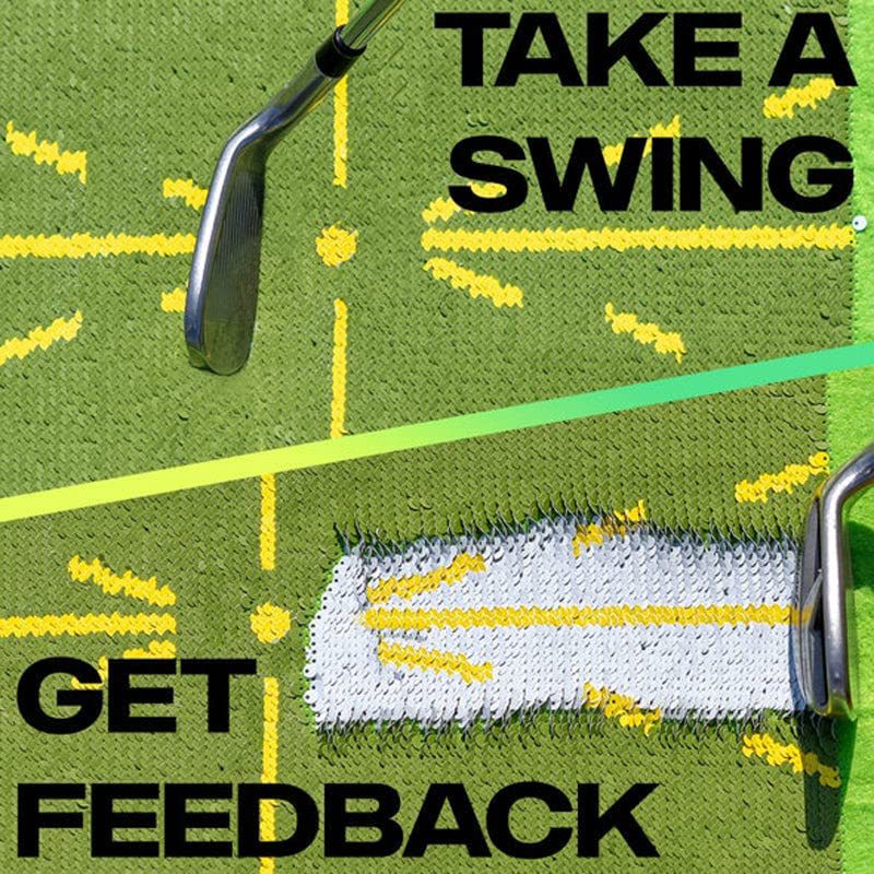 Golf Swing Training Mat for Practice and Shot Accuracy