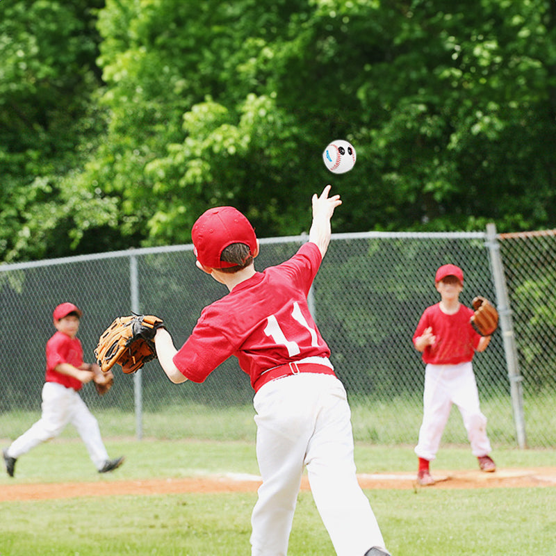 Competition Training Baseball with Finger Markers for Pitching Practice