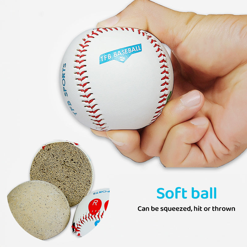 Competition Training Baseball with Finger Markers for Pitching Practice