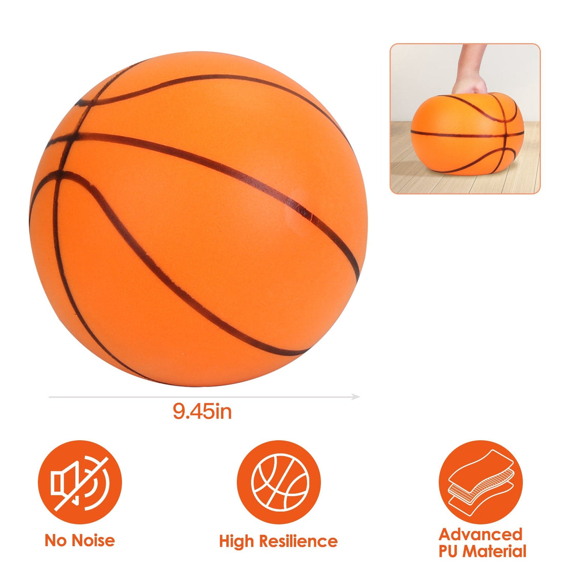 Silent Foam Basketball for Indoor Training and Quiet Practice