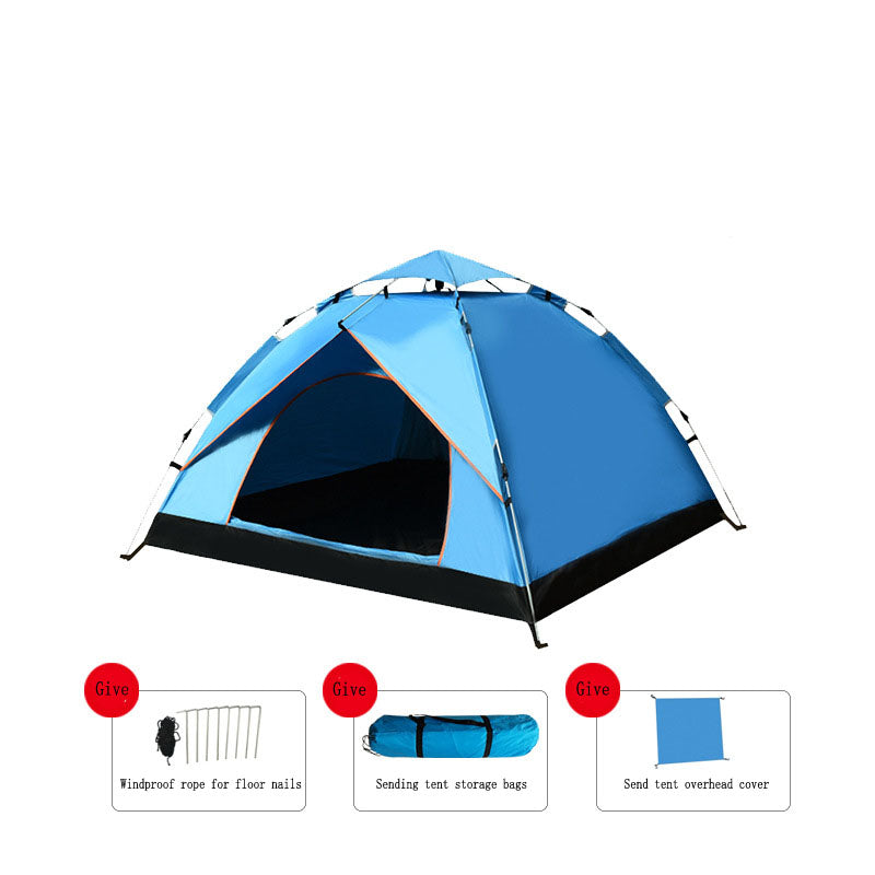 Automatic Quick Open Camping Tent with Rainproof Sun Protection