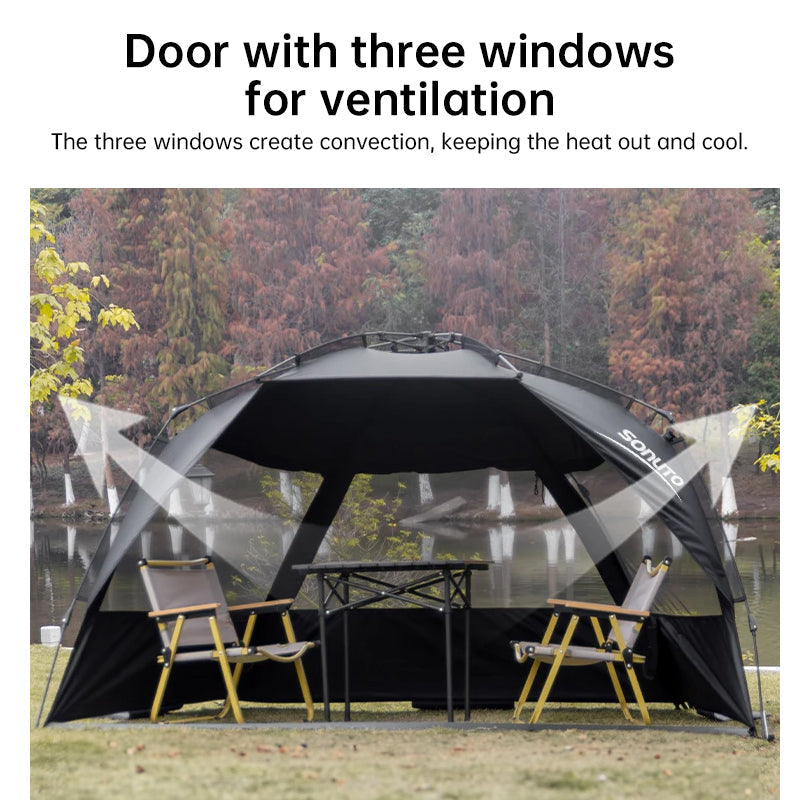 One Touch Family Camping Tent for Beach Trips and Picnics