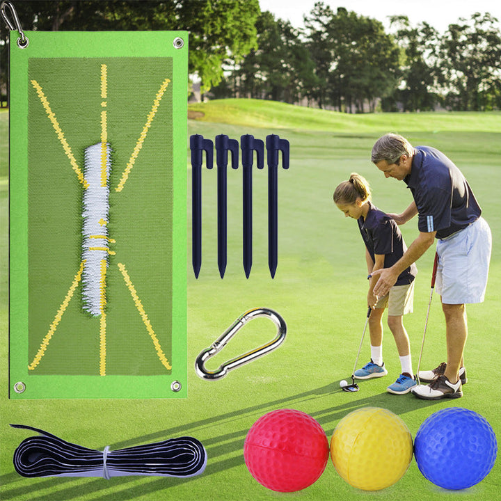 Golf Swing Training Mat for Practice and Shot Accuracy