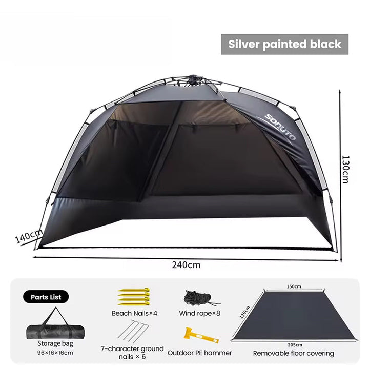 One Touch Family Camping Tent for Beach Trips and Picnics