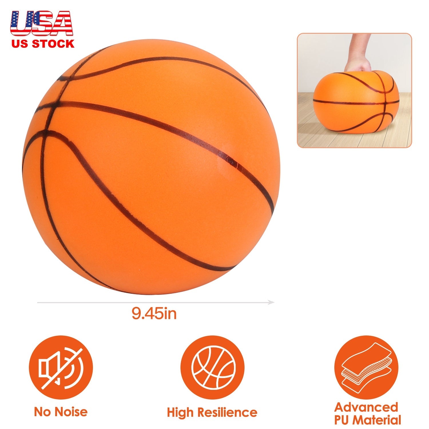 Silent Foam Basketball for Indoor Training and Quiet Practice