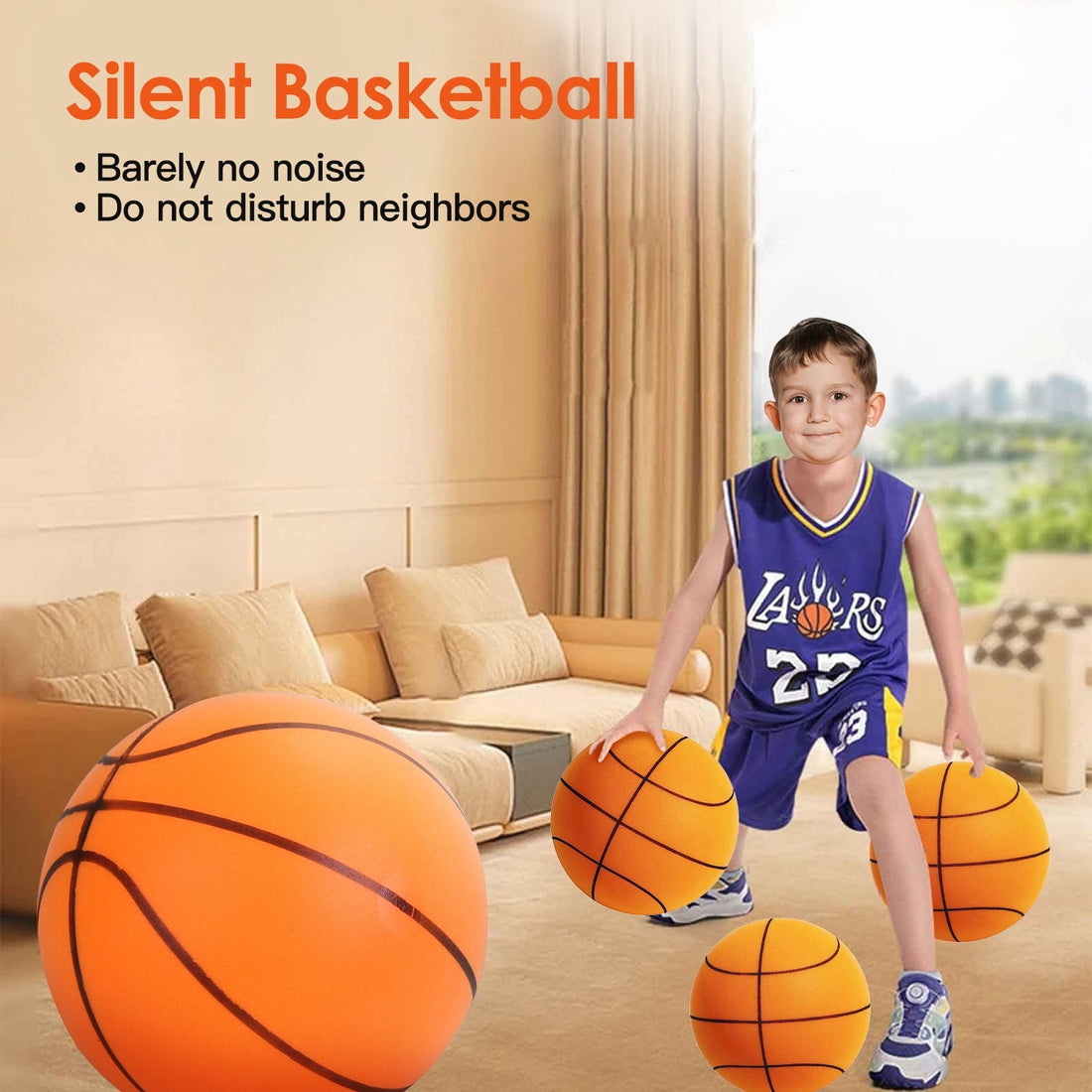 Silent Foam Basketball for Indoor Training and Quiet Practice
