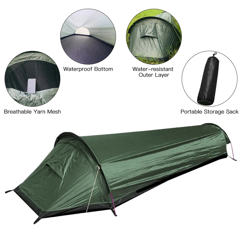 Ultralight Single Person Camping Tent for Hiking and Backpacking