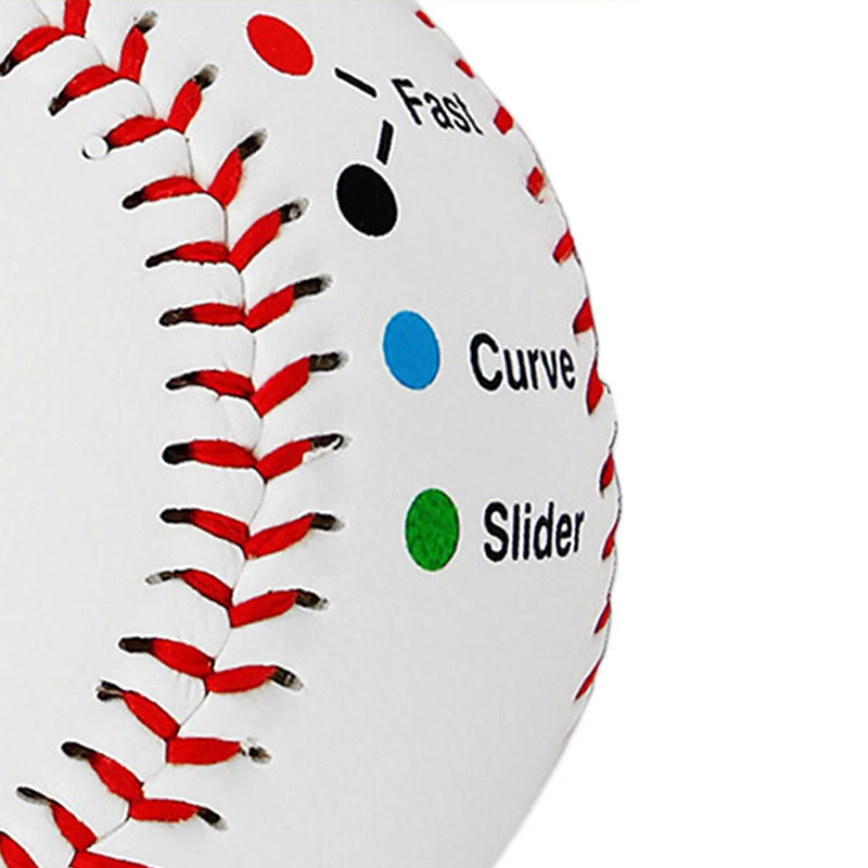 Competition Training Baseball with Finger Markers for Pitching Practice