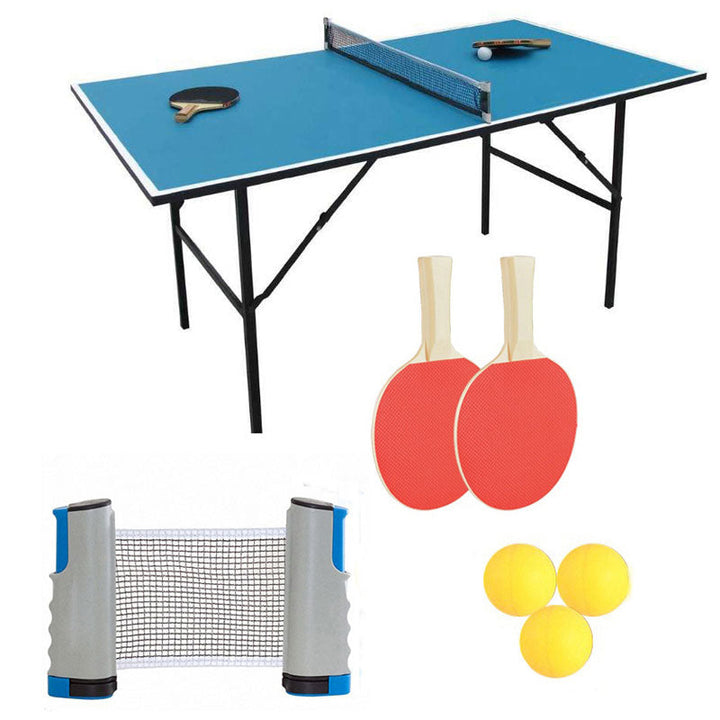 Portable Table Tennis Set with Retractable Net for Training