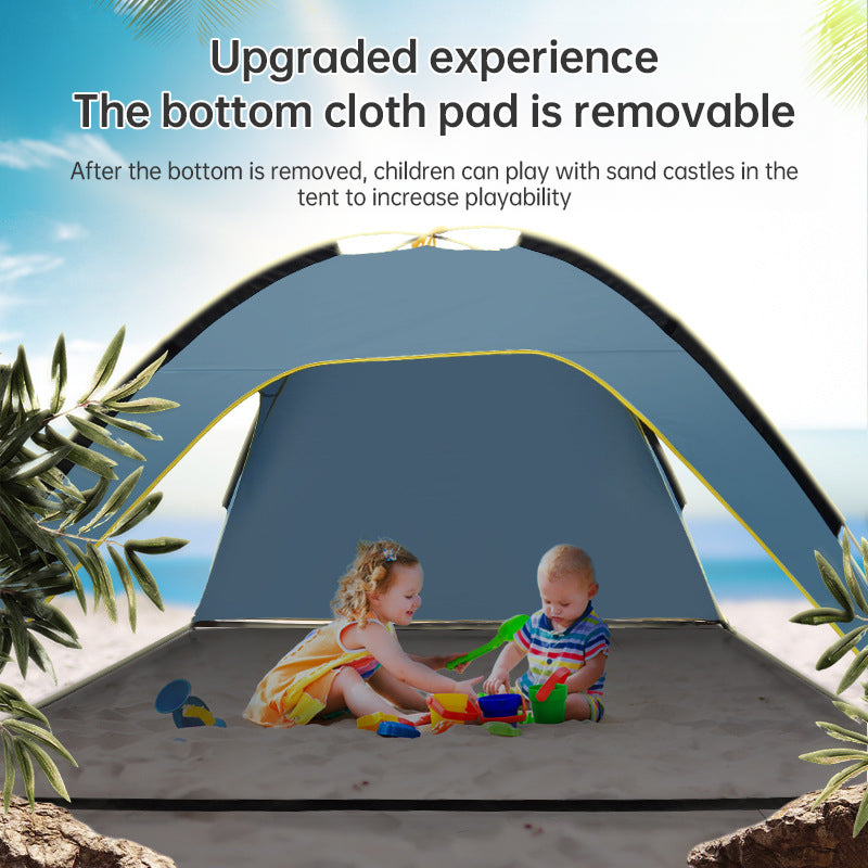 Quick Open Beach Tent with Sun Shade and Ventilation