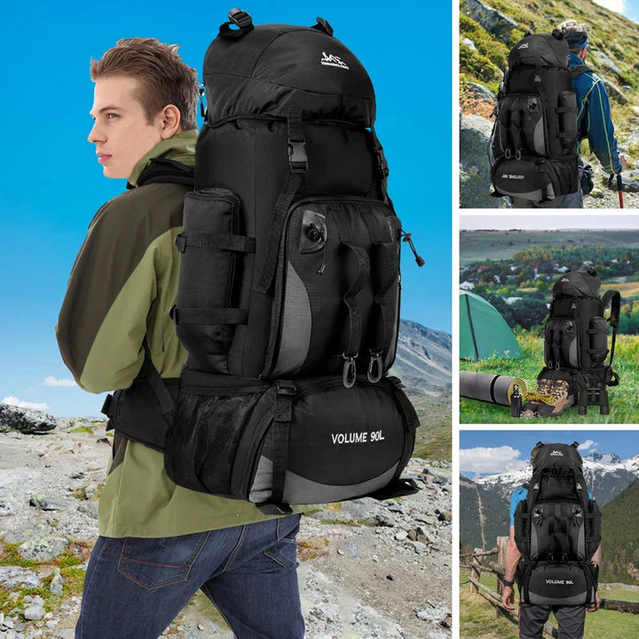 90L Large Capacity Camping Backpack for Travel and Hiking