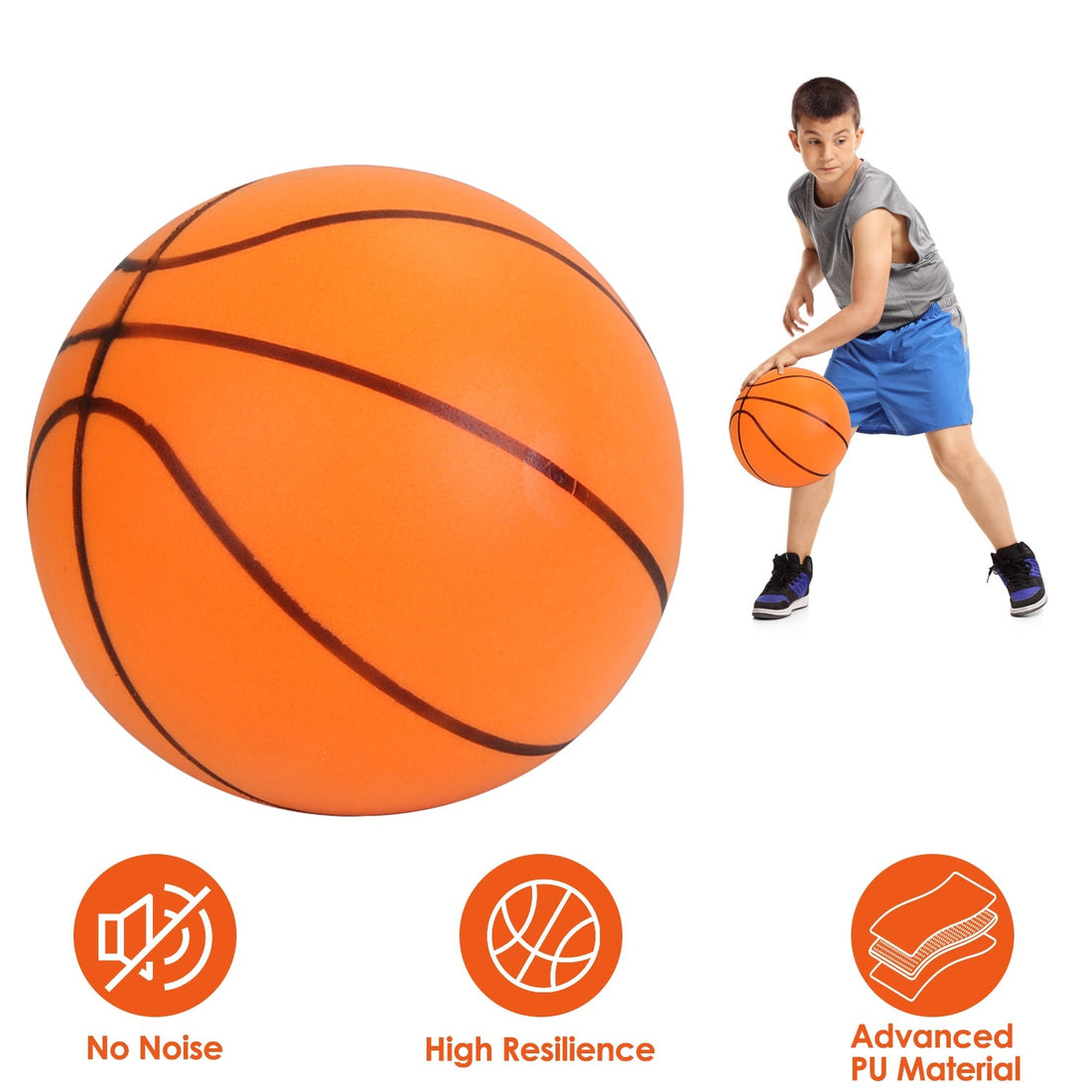 Silent Foam Basketball for Indoor Training and Quiet Practice
