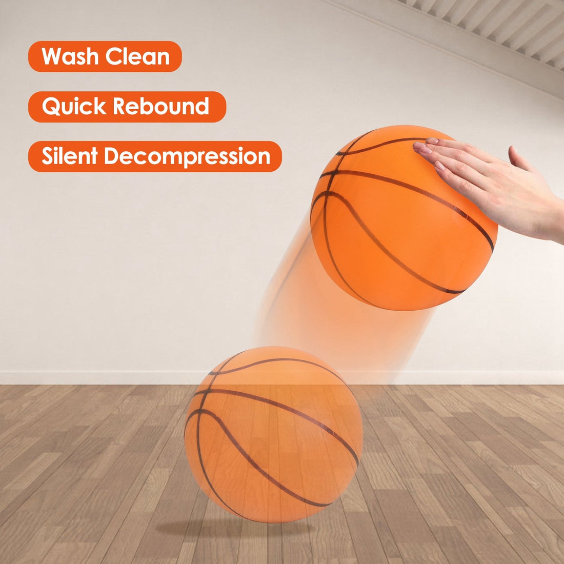 Silent Foam Basketball for Indoor Training and Quiet Practice