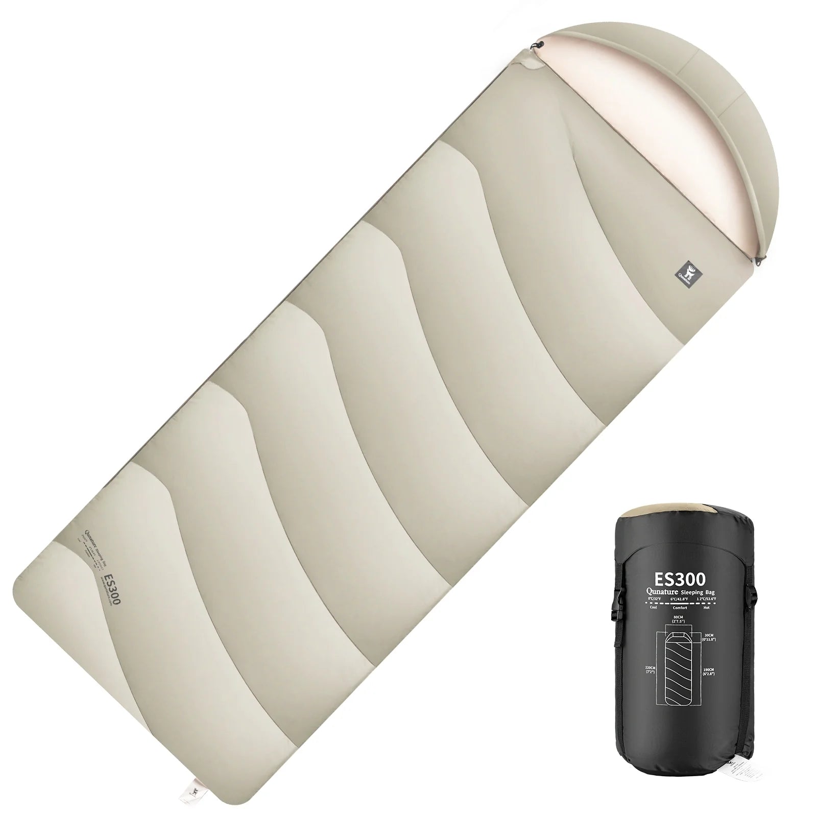 Portable Cotton Envelope Sleeping Bag for Camping and Backpacking