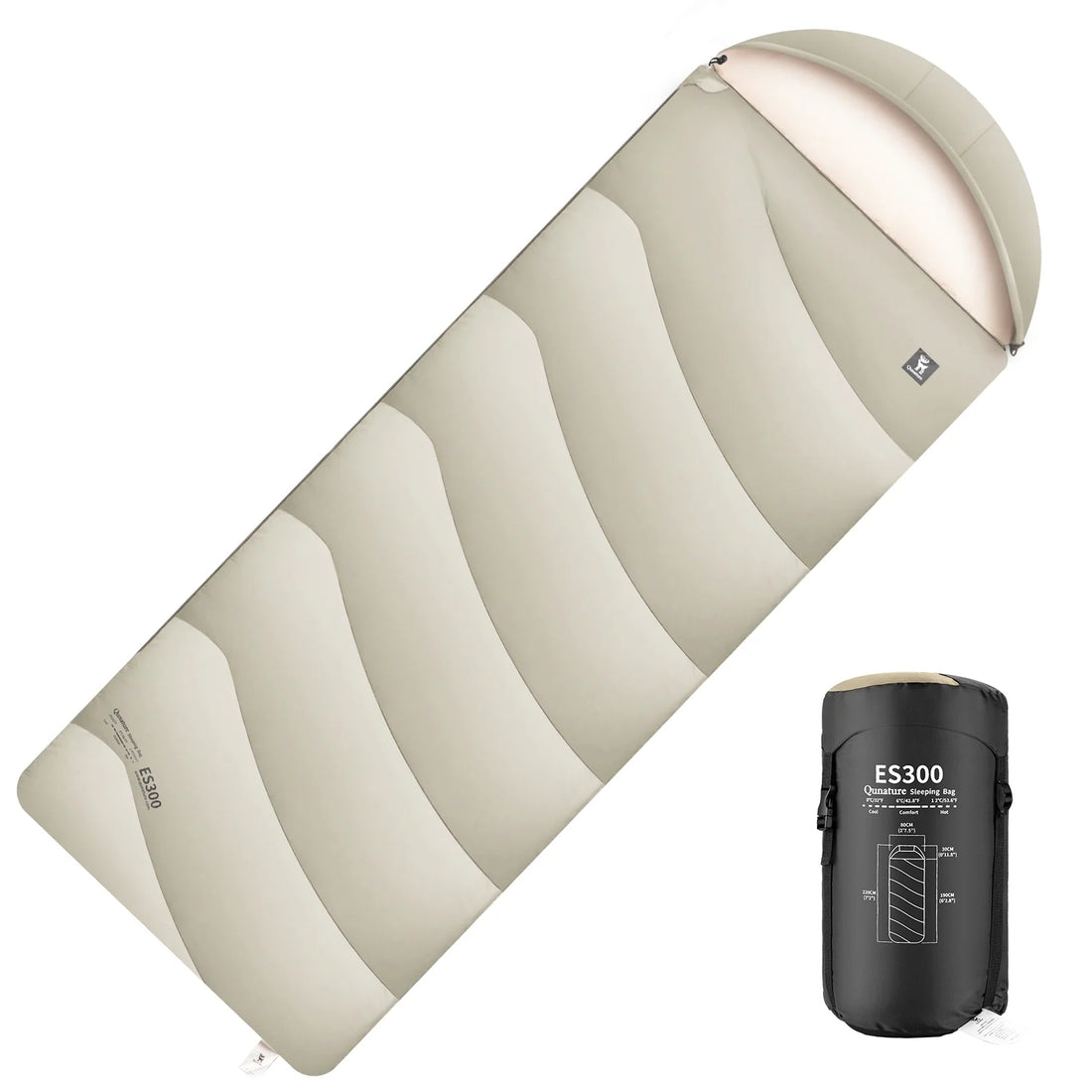 Portable Cotton Envelope Sleeping Bag for Camping and Backpacking