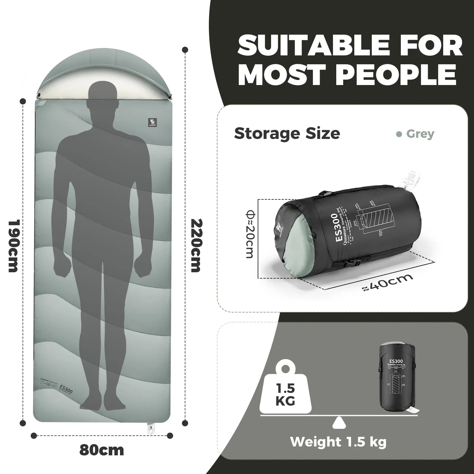 Portable Cotton Envelope Sleeping Bag for Camping and Backpacking