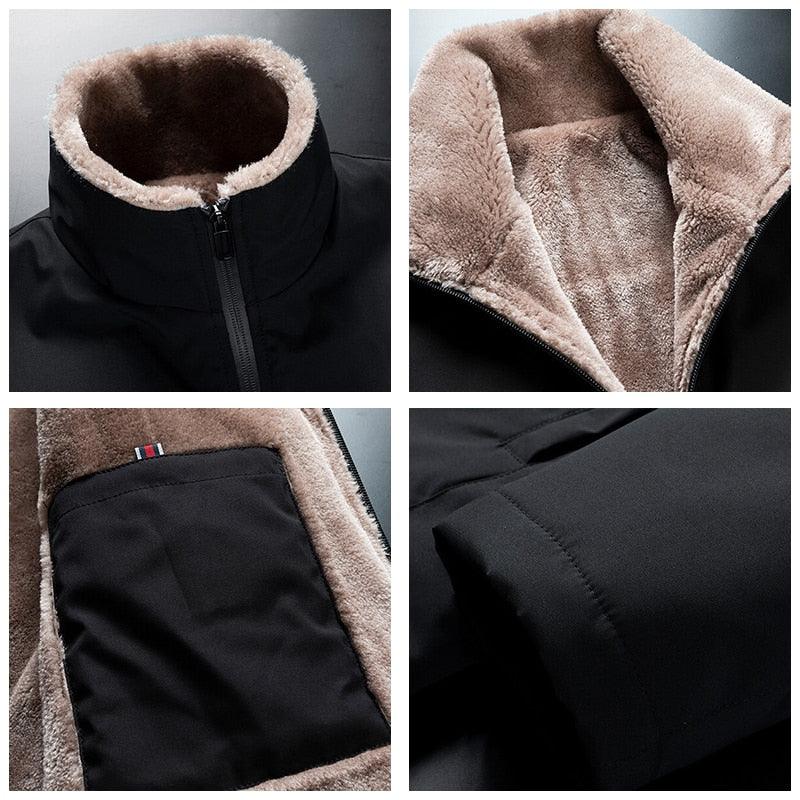Men's Warm Fleece Jacket for Hiking Fishing and Outdoor Travel