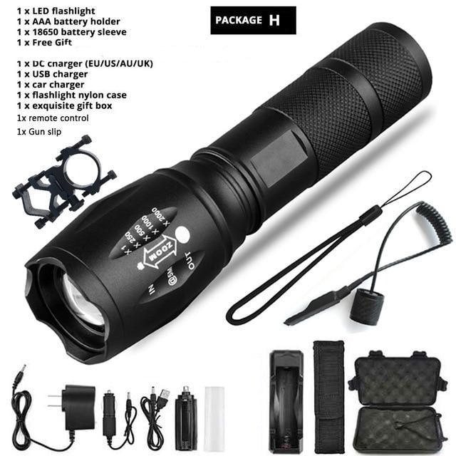 Ultra Bright Rechargeable LED Flashlight for Camping and Hiking