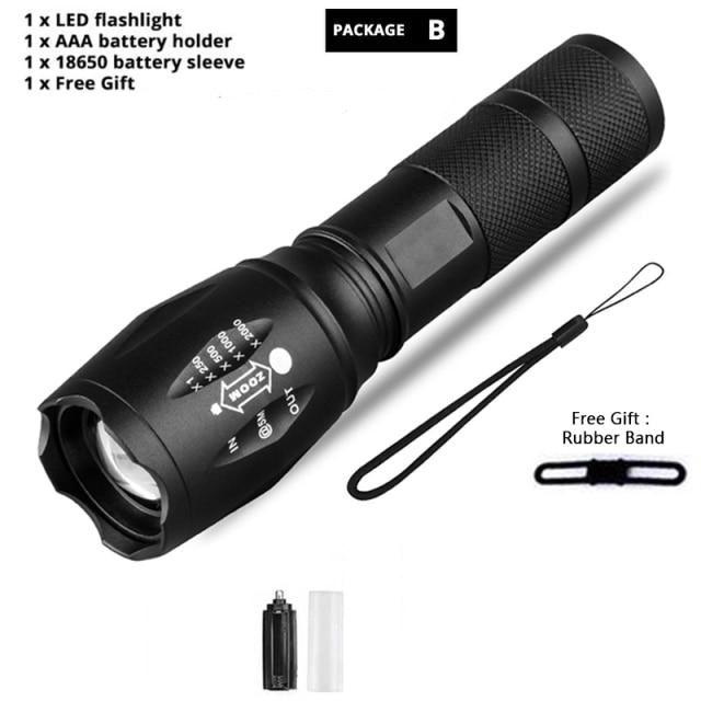 Ultra Bright Rechargeable LED Flashlight for Camping and Hiking