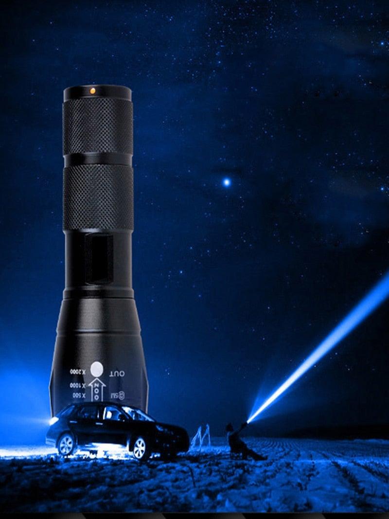 Ultra Bright Rechargeable LED Flashlight for Camping and Hiking