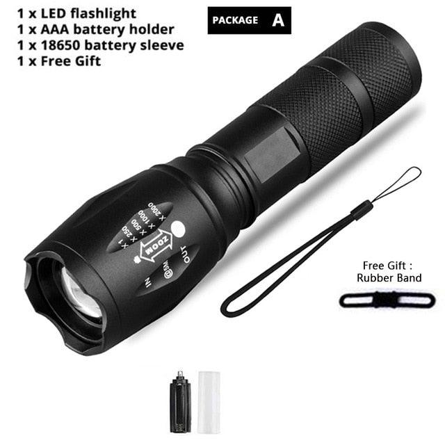 Ultra Bright Rechargeable LED Flashlight for Camping and Hiking