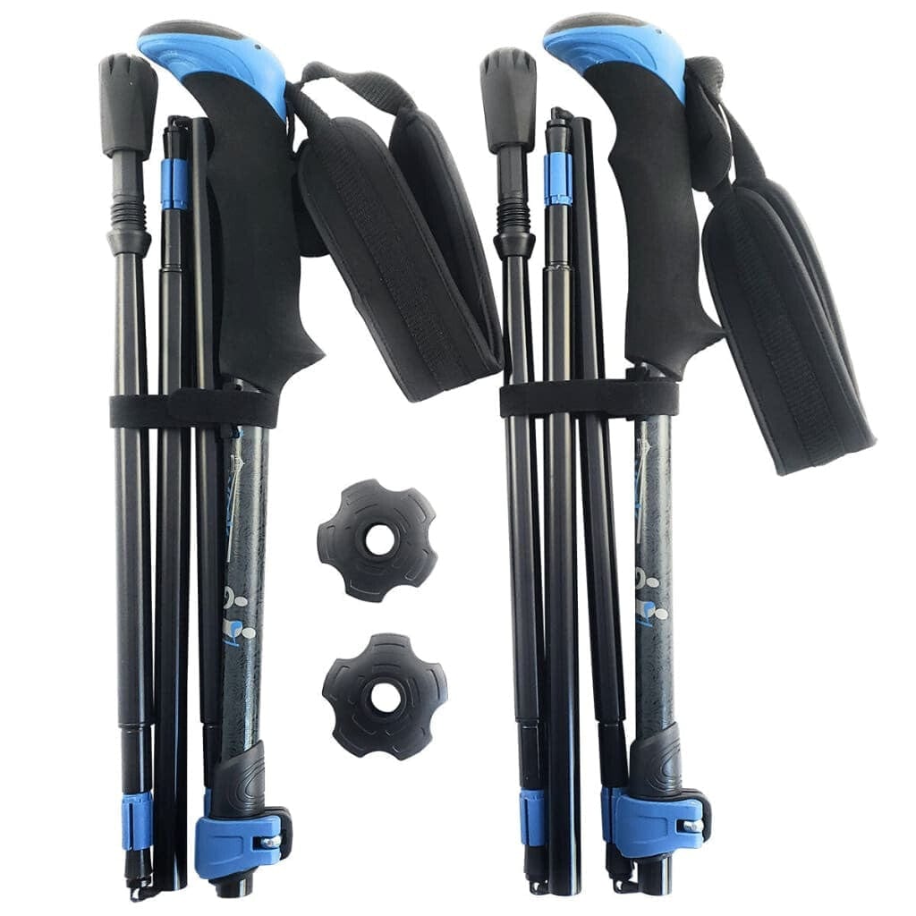 Foldable Hiking Poles for Travel Trekking and Outdoor Adventures