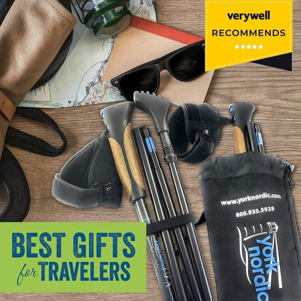 Foldable Hiking Poles for Travel Trekking and Outdoor Adventures