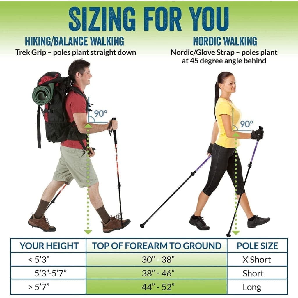Foldable Hiking Poles for Travel Trekking and Outdoor Adventures